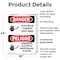 Signmission Electrical Current Keep Away Bilingual Danger Sign, Plastic, 18in W x 24in L, 2PK OS-2PACK-DS-P-1824-VS-1194 - alternate 7